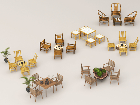 Chinese-style outdoor tables and chairs courtyard tables and chairs leisure tables and chairs