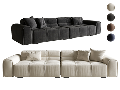 Cream Style multi-person sofa