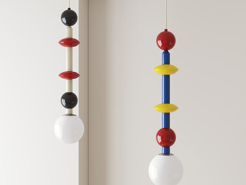 Children's color chandelier bedside lamp