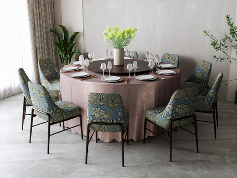 New Chinese Round Dining Table and Chair