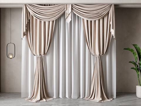 Simple European Fabric Curtain