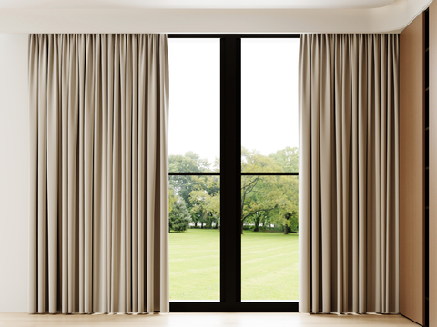 Modern fabric curtains