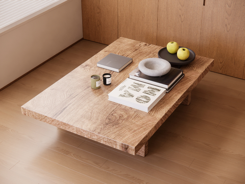 Solid wood tea table