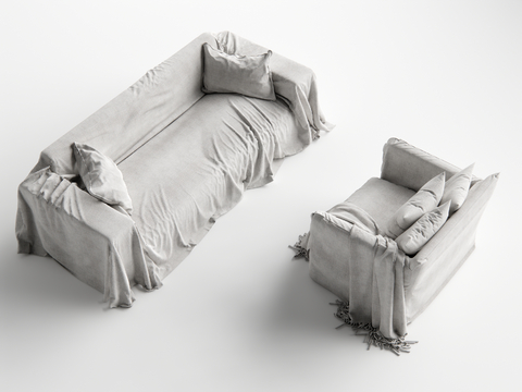 The Wabi-sabi Style Multi-Person Sofa