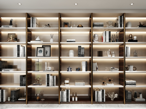 Modern Bookcase Decorative Cabinet