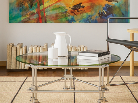 Modern coffee table round table