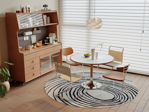 Mid-century Style dining table and chair