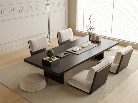 Modern Tatami Tea Table and Chair