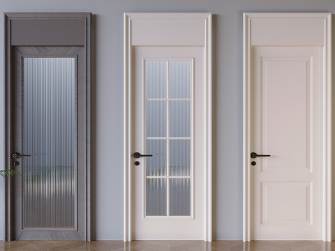 French top door single door swing door