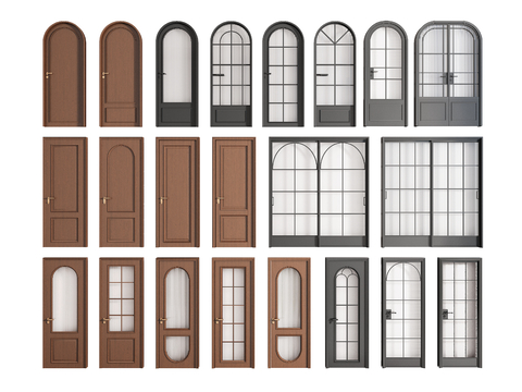 French door single door sliding door