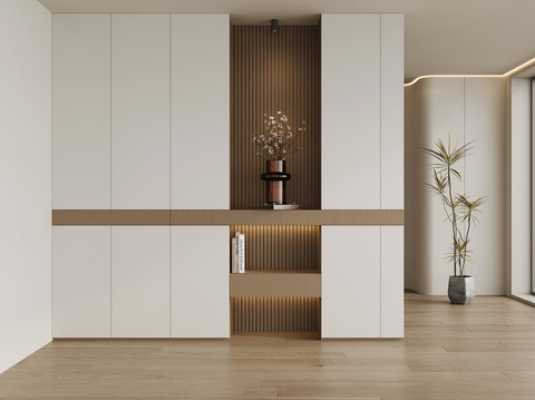 Modern Entrance Shoe Cabinet Partition High Cabinet