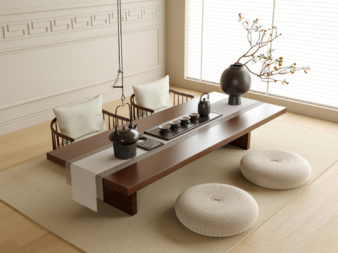 Modern Tatami Tea Table and Chair Tea Table