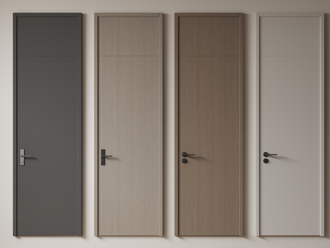 Modern minimalist single door top door