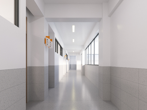 Modern School Average Corridor