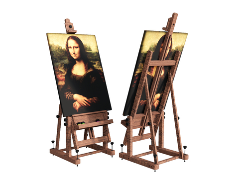 Easel painting Mona Lisa