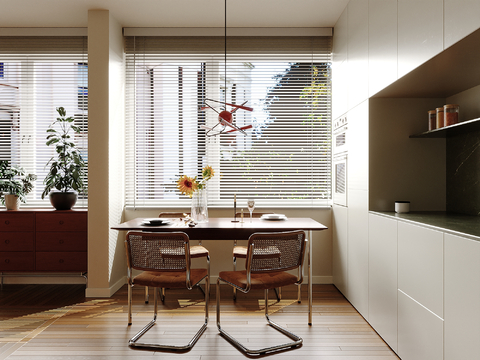 Mid-century Style dining table and chair