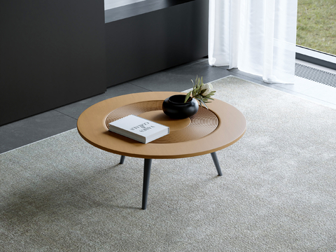 Modern coffee table round coffee table