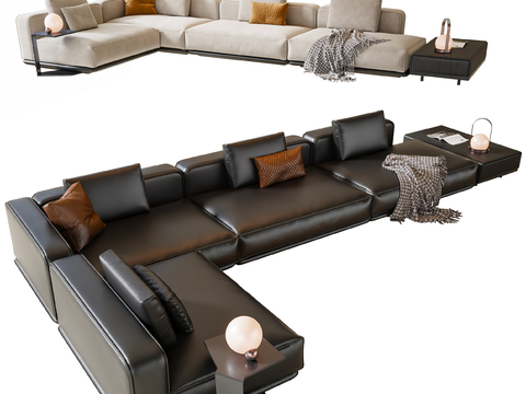 Modern Corner Sofa Leather Sofa