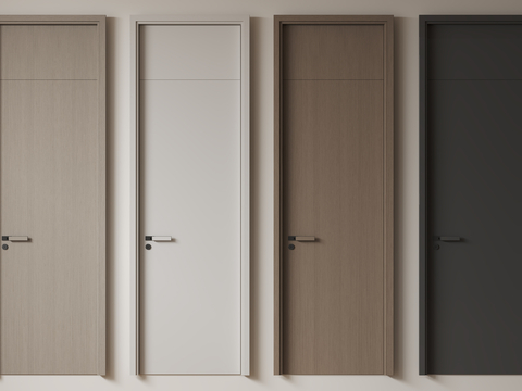 Modern Minimalist Single Door Room Door Bedroom Door