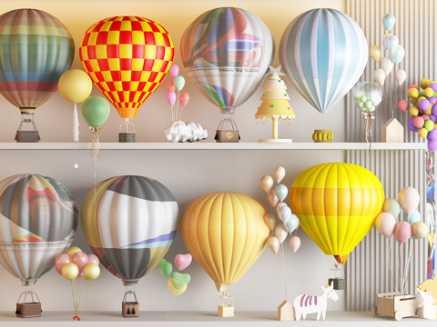 Hot Air Balloon Art Display Birthday Balloon