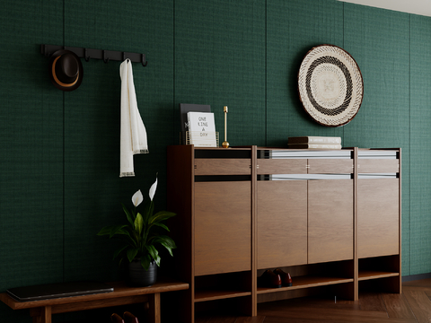 Mid-century Style shoe cabinet