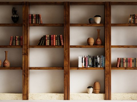 Wabi-sabi Style Shelf Bookshelf