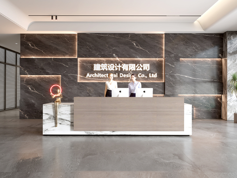 Modern Company Front Desk