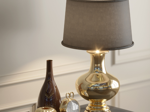 European-style table lamp