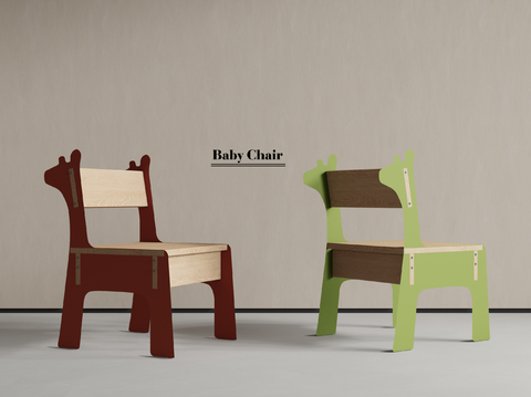 Modern Children's Chair Cartoon Children's Chair