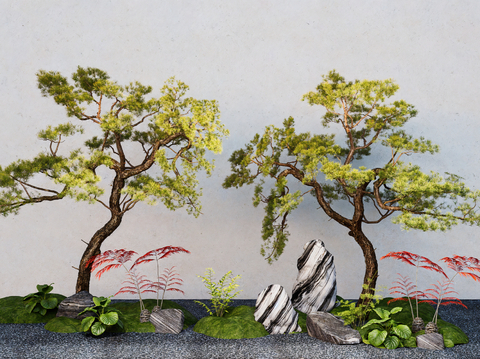 pine tree modeling tree micro terrain