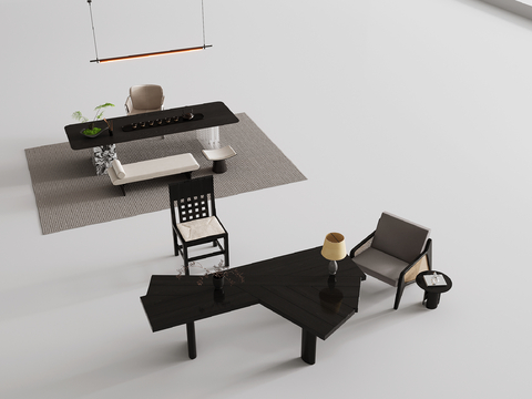 modern tea table and chair