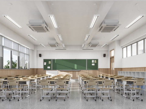 Modern school classroom classroom