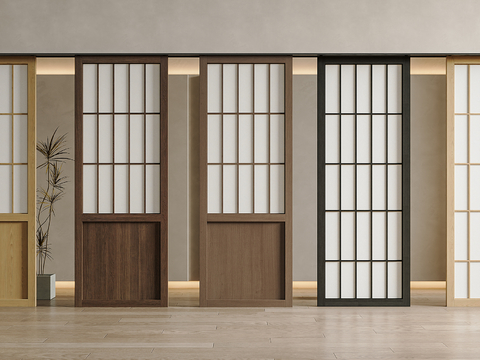 Log Style sliding door sliding door grille door