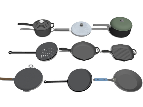 Iron Wok Frying Pan