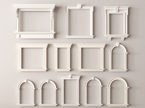 European-style door frame window frame pass