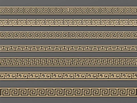 Chinese-style Echo Pattern Echo Line Pattern