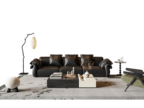 Mid-ancient style Sectional Sofa