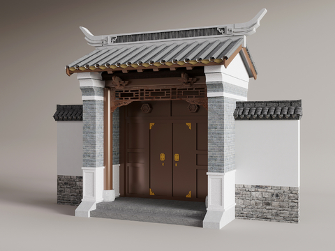 Chinese Courtyard Door