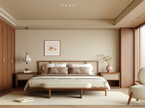 Japanese-style master bedroom