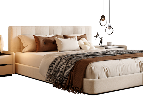 Cream Style double bed