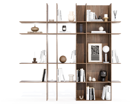 Modern Simple Solid Wood Bookshelf