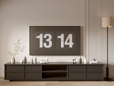 Modern Black TV Cabinet