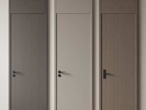 Modern minimalist single door top door