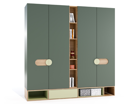 Modern children's open wardrobe