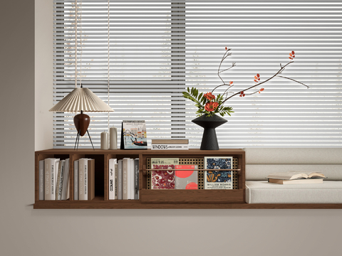 Modern Bookcase Bay Window Bookcase