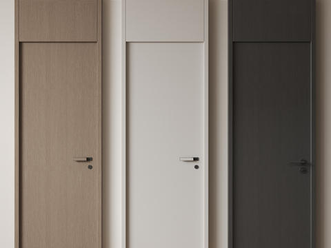 Modern minimalist single door top door