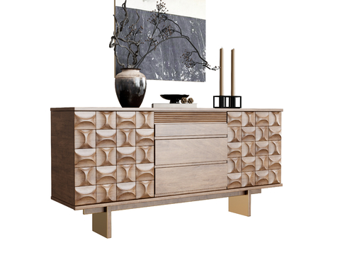 Log Style TV cabinet