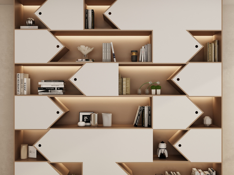 Modern Decorative Cabinet Bookcase