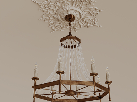 American Crystal Candle Chandelier