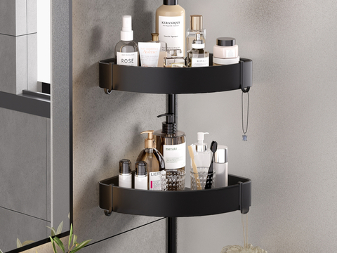 Double-layer Storage Rack Bathroom Supplies